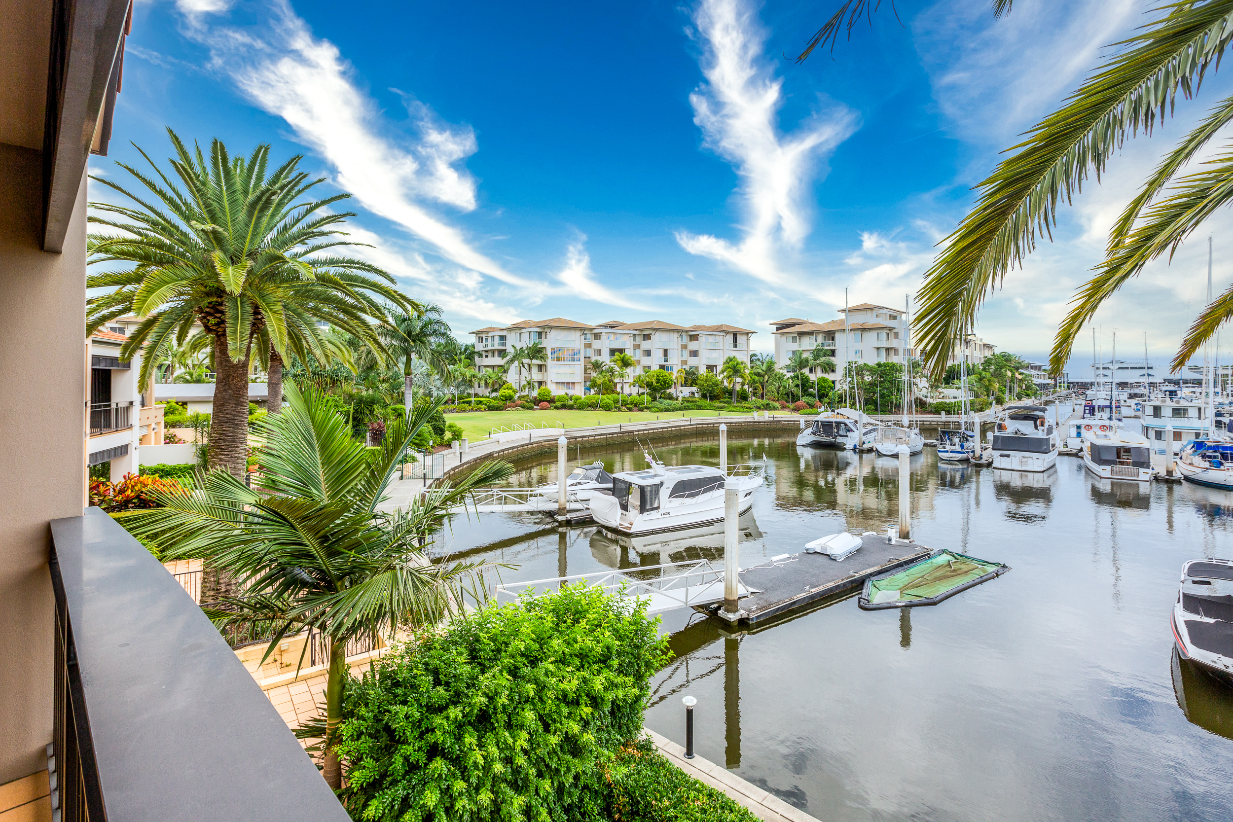 Resort Style Living at it’s Best! Location, Views, Pontoon, Security, this one has it all!